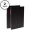 Avery Legal-Size Durable 3 Ring Binders, 1" Round Rings, Holds 8.5" x 14" Paper, Black, 2 Pack (17709)